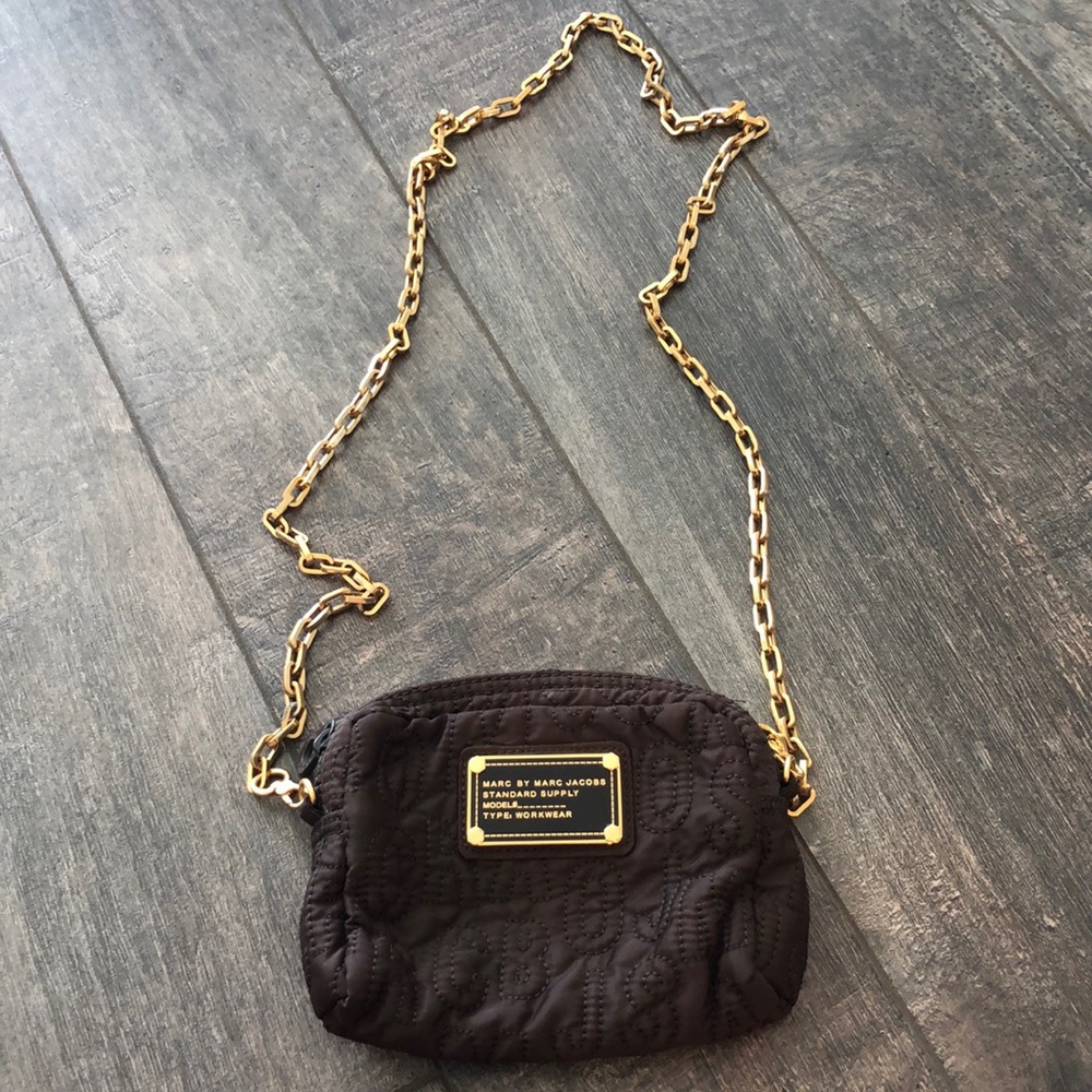 Brown quilted Marc by Marc Jacobs cross body bag
